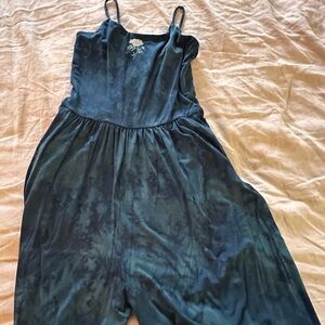 Blue Sleeveless Jumpsuit